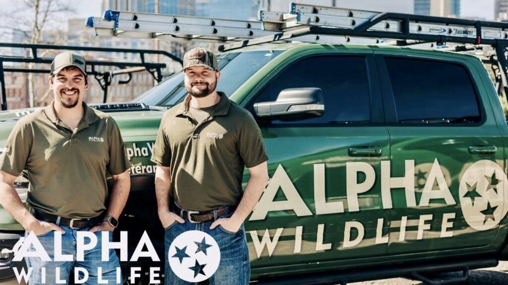 Alpha Wildlife technicians in Downtown Nashville